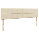 osmannisk sengeramme med madras 160x200 cm stof cremefarvet