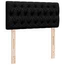 ottoman seng med madras 100x200 cm stof sort