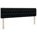 ottoman seng med madras & LEDs 180x200cm stof sort