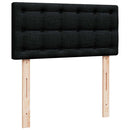 ottoman seng med madras 100x200 cm stof sort