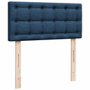 Ottoman seng med madras & LEDs Blå 100x200 cm Stof