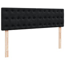 osmannisk sengeramme med madras 140x190 cm fløjl sort