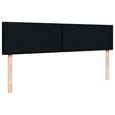 osmannisk sengeramme med madrasser 160x200 cm stof sort