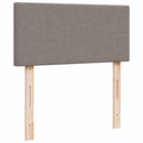 osmannisk sengeramme med madrasser 160x200 cm stof gråbrun