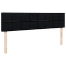 osmannisk sengeramme med madrasser 160x200 cm stof sort