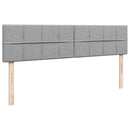 osmannisk sengeramme med madrasser 180x200 cm stof lysegrå