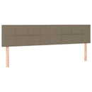 osmannisk sengeramme med madrasser 180x200 cm stof gråbrun