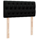 osmannisk sengeramme med madrasser 180x200 cm stof sort