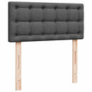 osmannisk sengeramme med madrasser 160x200 cm stof mørkegrå