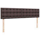 osmannisk sengeramme med madrasser 180x200 cm stof mørkebrun
