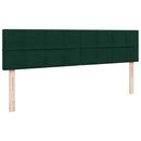 osmannisk sengeramme med madrasser 200x200 cm fløjl mørkegrøn