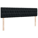 osmannisk sengeramme med madrasser 160x200 cm fløjl sort