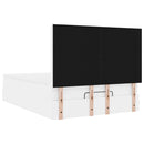 osmannisk sengeramme med madras 140x200 cm kunstlæder hvid