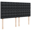 osmannisk sengeramme med madras 160x200 cm kunstlæder sort