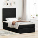 ottoman seng med madras 100x200 cm stof sort