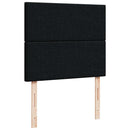 osmannisk sengeramme med madras 120x190 cm stof sort