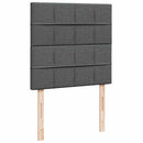 osmannisk sengeramme med madras 90x190 cm stof mørkegrå