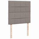 osmannisk sengeramme med madras 90x190 cm stof gråbrun