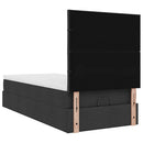 ottoman seng med madras 90x200 cm stof sort