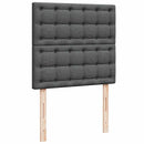 osmannisk sengeramme med madras 80x200 cm stof mørkegrå