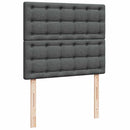 osmannisk sengeramme med madras 120x190 cm stof mørkegrå