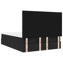 osmannisk sengeramme med madras 140x190 cm stof sort