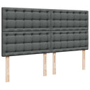 osmannisk sengeramme med madras 160x200 cm stof mørkegrå