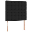 osmannisk sengeramme med madras 100x200 cm kunstlæder sort