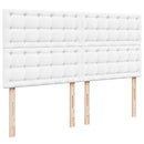 osmannisk sengeramme med madras 180x200 cm kunstlæder hvid