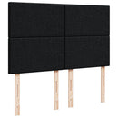 osmannisk sengeramme med madras 140x190 cm stof sort