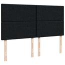 osmannisk sengeramme med madras 180x200 cm stof sort
