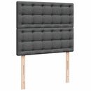 osmannisk sengeramme med madras 120x190 cm stof mørkegrå