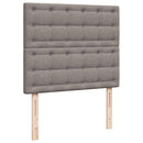 osmannisk sengeramme med madras 120x190 cm stof gråbrun