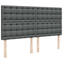 osmannisk sengeramme med madras 160x200 cm stof mørkegrå