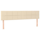 osmannisk sengeramme med madrasser 160x200 cm stof cremefarvet