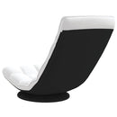 drejelig gulvstol 70x51x79 cm stof hvid