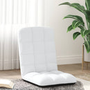foldbar gulvstol 71x51x62 cm stof hvid