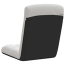 foldbar gulvstol 71x51x62 cm stof skygrå