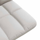 foldbar gulvstol 71x51x62 cm stof skygrå
