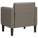 sofastol med armlæn 54 cm fløjlsstof lysegrå