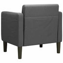 sofastol med armlæn 54 cm fløjlsstof mørkegrå