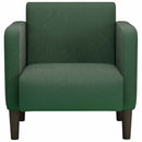 sofastol med armlæn 54 cm fløjlsstof mørkegrøn