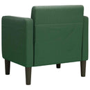 sofastol med armlæn 54 cm fløjlsstof mørkegrøn