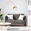 elskovssofa 109 cm fløjlsstof lysegrå