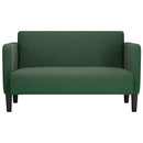 elskovssofa 109 cm fløjlsstof mørkegrøn