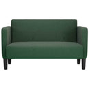 elskovssofa 109 cm fløjlsstof mørkegrøn