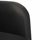 sofastol med armlæn 54 cm kunstlæder sort