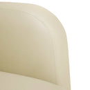 sofastol med armlæn 54 cm kunstlæder cremefarvet