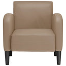 sofastol med armlæn 54 cm kunstlæder cappuccino