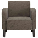 sofastol med armlæn 54 cm kunstlæder mørkegrå